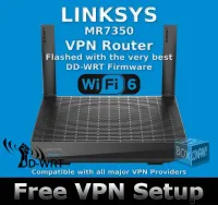 LINKSYS MR7350 DD-WRT FLASHED VPN ROUTER REFURBISHED