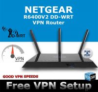 NETGEAR R6400 DD-WRT EXPRESSVPN FLASHED VPN  ROUTER REFURBISHED 