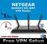 NETGEAR R6400 DD-WRT FLASHED VPN  ROUTER REFURBISHED 