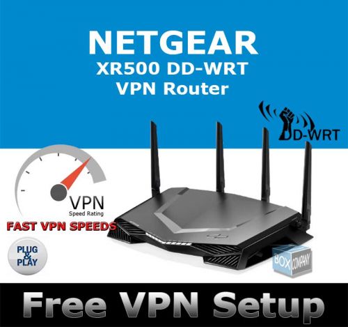 NETGEAR XR500 DD-WRT FLASHED VPN ROUTER REFURBISHED 