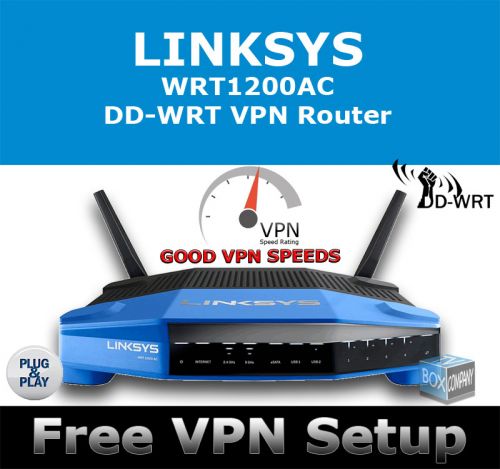 LINKSYS WRT1200AC DD-WRT EXPRESSVPN FLASHED VPN ROUTER  