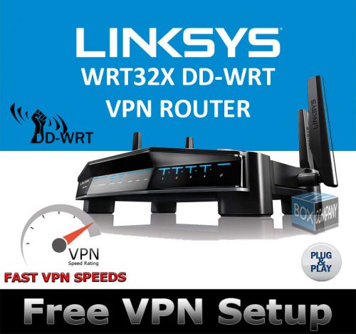 LINKSYS WRT32X DD-WRT EXPRESSVPN FLASHED VPN ROUTER REFURBISHED 